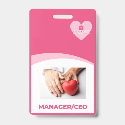 Liviys Cares Logo バッジ (Front)