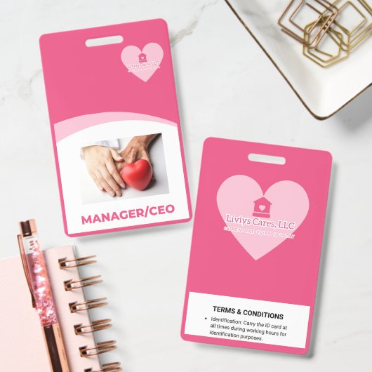 Liviys Cares Logo バッジ (Office)