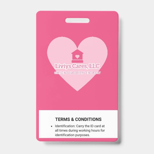 Liviys Cares Logo バッジ (Back)