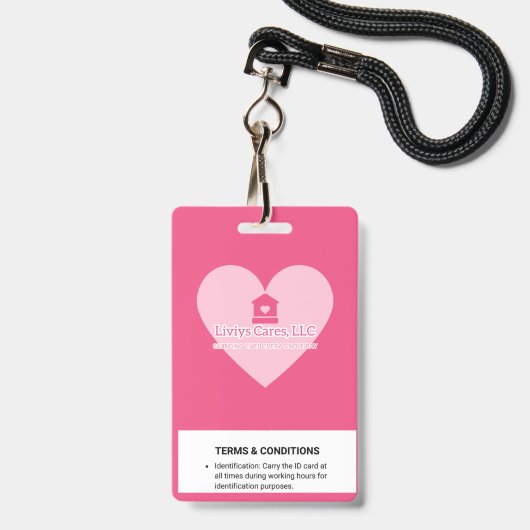 Liviys Cares Logo バッジ (Back with Lanyard)