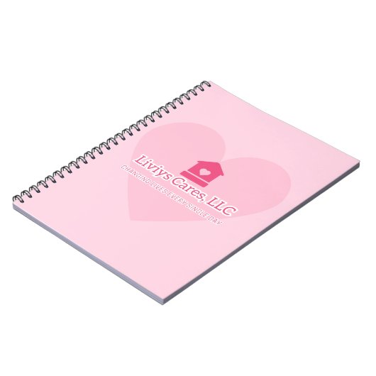 Liviys Cares Logo Notebook ノートブック (左側)