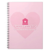 Liviys Cares Logo Notebook ノートブック (正面)