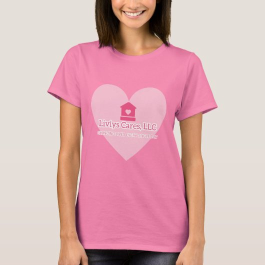 Liviys Cares Logo Tシャツ (正面)