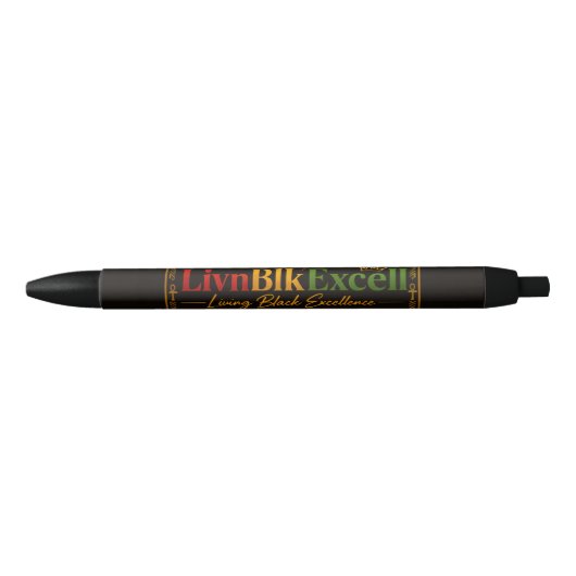 LivnBlkExcell テーマ 黒ボールペン (正面)