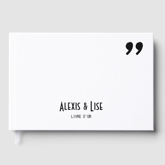 Livre d'or Apostrophe ゲストブック (正面)