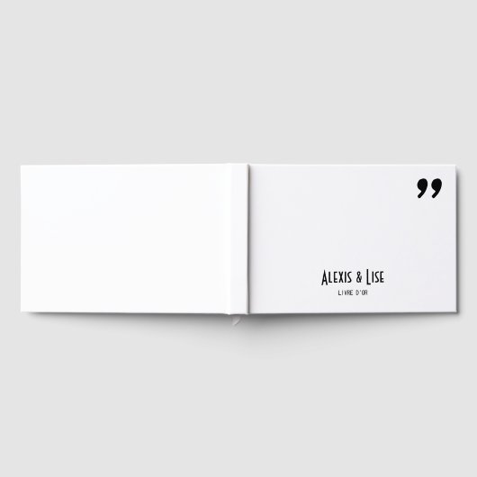 Livre d'or Apostrophe ゲストブック (全面)