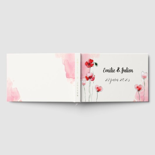 Livre d'or "Coquelicots" ゲストブック (全面)