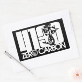 LixBMX '4130 - Zero Carbon'スタンプ 長方形シール (封筒)