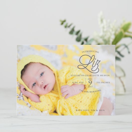 Liz天国誕生発表 案内状 (スタンド正面)