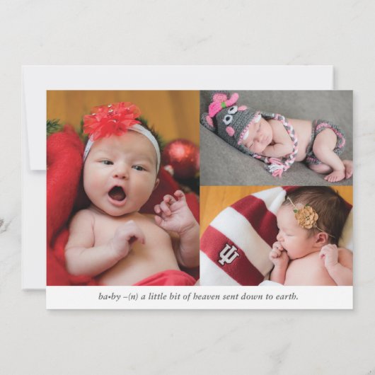 Liz天国誕生発表 案内状 (裏面)