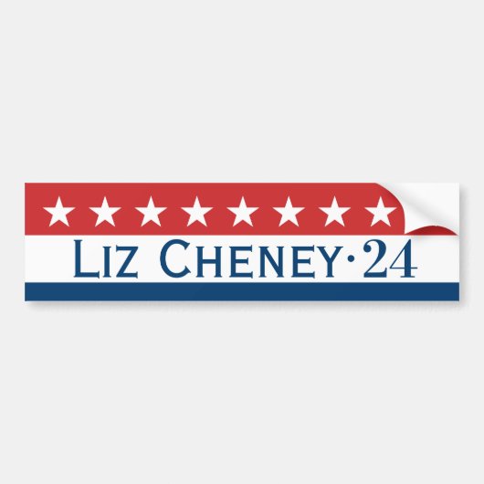 Liz Cheney 2024バンパーステッカー バンパーステッカー (正面)