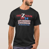 Liz Cheney Adam Kinzinger Zチーム我々は立つ Tシャツ (正面)