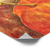 Liz Revitによるパンプキンポスターのカラス ポスター (角)