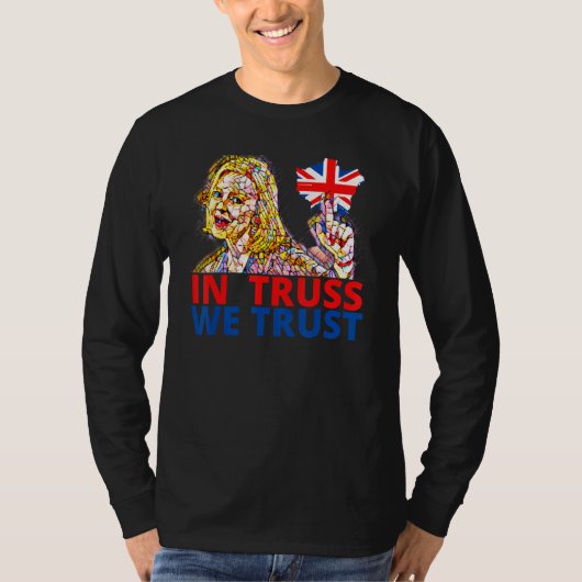 Liz Truss  Richi Sunak British Wealthy Tory member Tシャツ (正面)