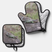 Lizard 鍋つかみ&鍋敷きセット (正面/裏面)