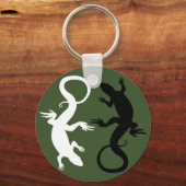 Lizard Art Keychain Cool Retro Reptile Art Gifts キーホルダー (正面)