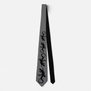 Lizard Art Tie Cool Reptile Gifts & Lizard Apparel ネクタイ