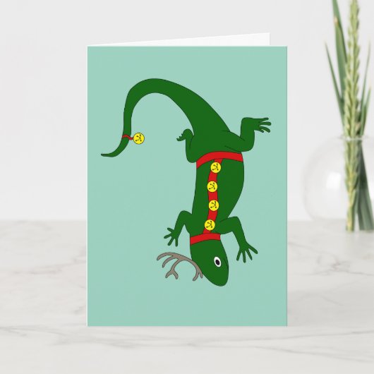 Lizard Christmas Card シーズンカード (正面)