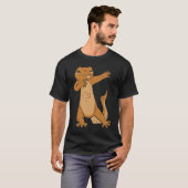 lizard gecko dabbing reptile dab tシャツ (正面フル)
