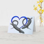 Lizard I'm Sorry カード (黄色い花)