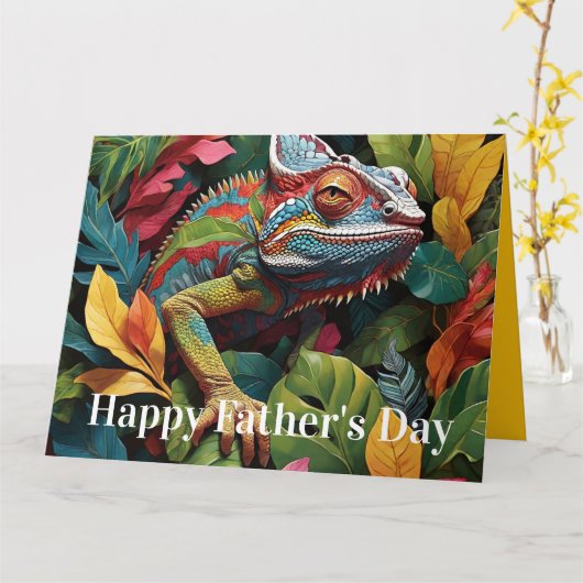 Lizard Leaves & Colour カード (黄色い花)