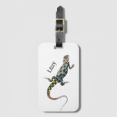 Lizard Luggage Tag ラゲッジタグ (正面縦)