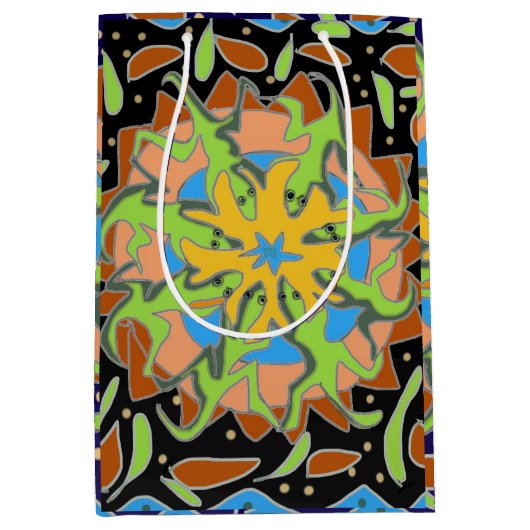 Lizard Mandala ミディアムペーパーバッグ (正面)