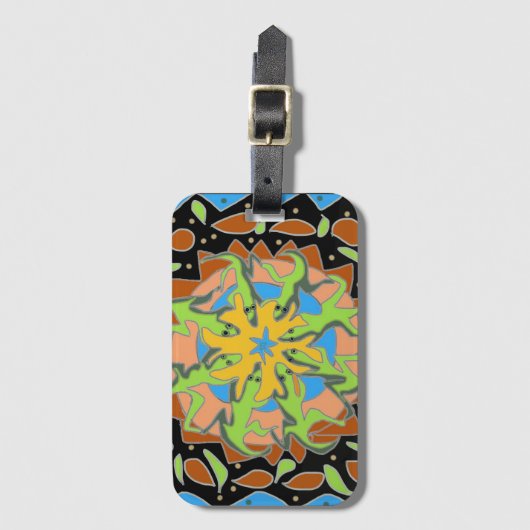 Lizard Mandala ラゲッジタグ (正面縦)