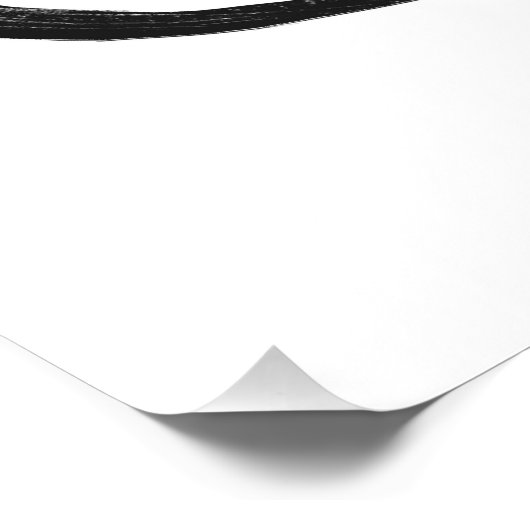 Lizard Monochrome Print ポスター (コーナー)