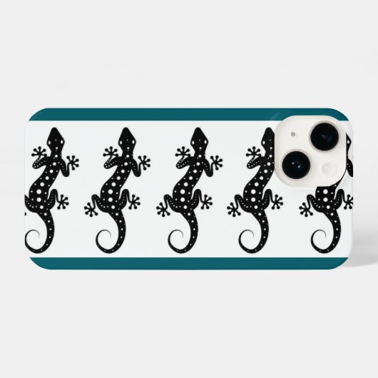 Lizard Phone Case – Reptile Lover Gift iPhoneケース (裏面横)