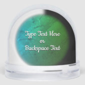 Lizard Snow Globe Personalized Reptile Snow Globes (裏面)