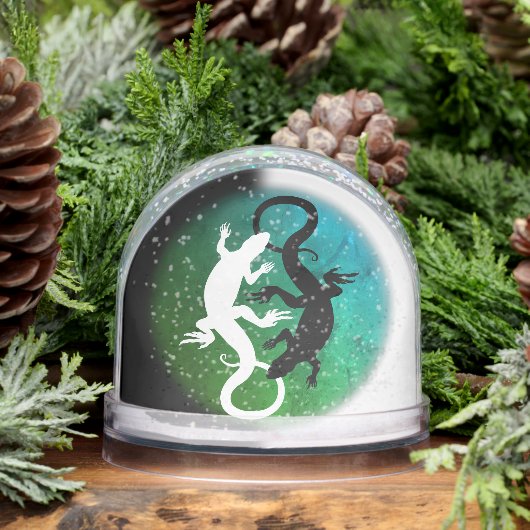 Lizard Snow Globe Personalized Reptile Snow Globes (冬)