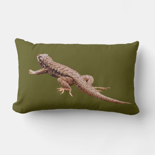 Lizard Throw Pillow ランバークッション (正面)