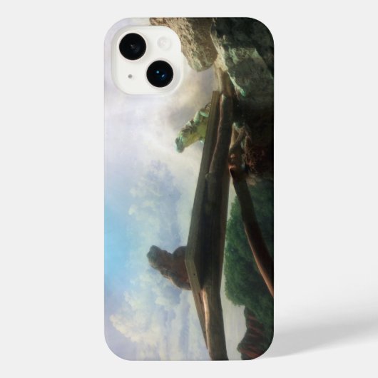 Lizards Face Off iPhone Case iPhoneケース (裏面)