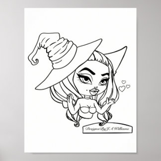 Lizbeth Color Your Own Poster ポスター