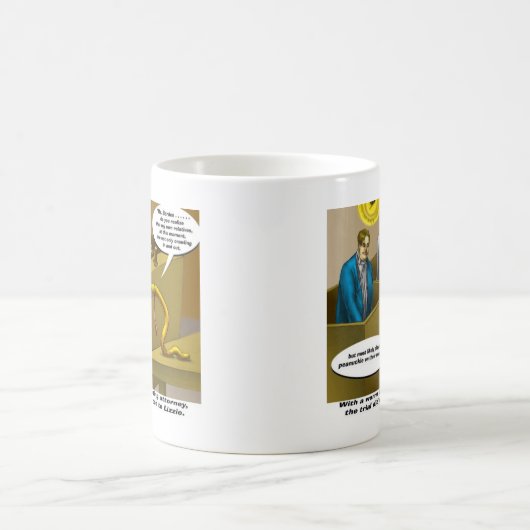 Lizzie Borden試用版のおもしろい漫画のギフト コーヒーマグカップ (中央)