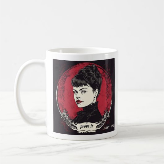 Lizzie Borden – 証明 – Lizzie - 1892 コーヒーマグカップ (左)