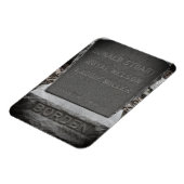 Lizzie Borden Dog Headstone - 'Sleeping Awhile' マグネット (左側)