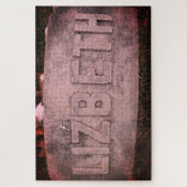 Lizzie Borden Gravestone 'Lizbeth'秋川， MA ジグソーパズル (縦)
