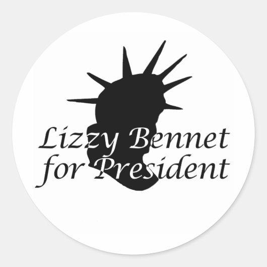 Lizzy Bennet社長 ラウンドシール (正面)