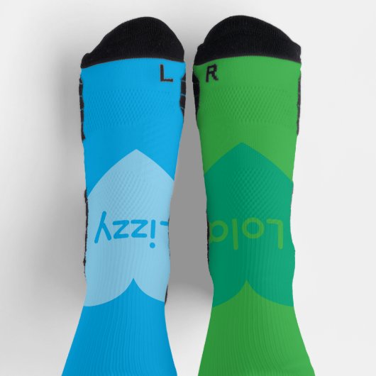 Lizzy Hugs Reversible  ソックス (上部)