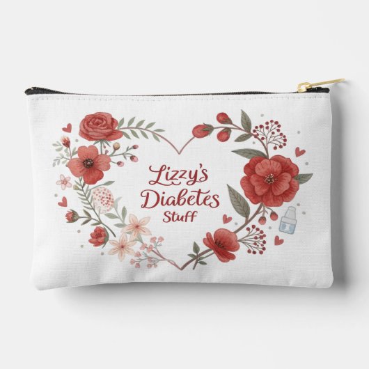 Lizzy's Diabetes Stuff アクセサリーポーチ (裏面)