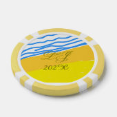 LJモノグラムエレガントモダン結婚ズ ポーカーチップ (シングル)