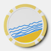 LJモノグラムエレガントモダン結婚ズ ポーカーチップ (裏面)