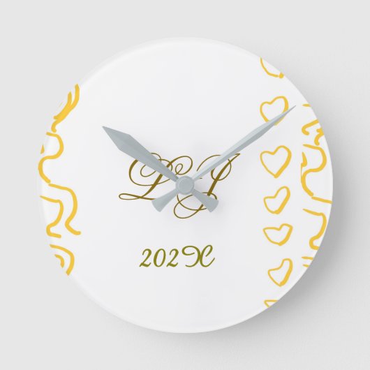 LJモノグラム ラウンド壁時計 (正面)