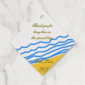 LJ モノグラム エレガント ウェディング フェイバータグ (裏面)