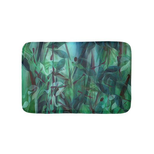 LJBのペンキによるタケデザインの浴室のマット バスマット (正面)