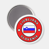Ljubljana Slovenia マグネット (正面/裏面)