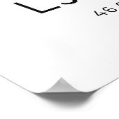 Ljubljana Wall Art Print Teal River and Castle ポスター (角)