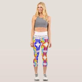 LK Active - Ephesians 6:14 Logo Tiled Capri Pant カプリレギンス